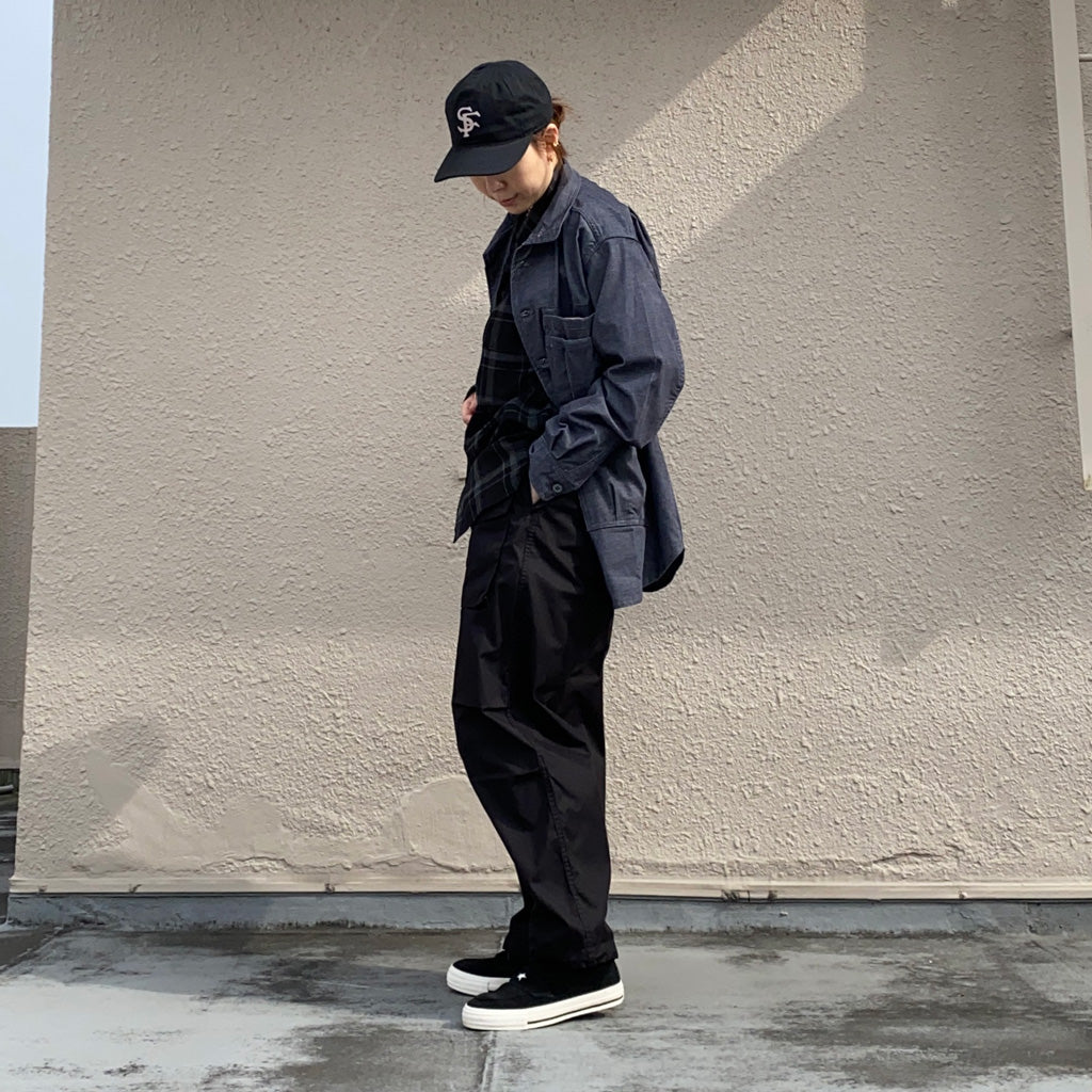 SASSAFRAS『OVERGROWN ARMOR PANTS(C/N WEATHER)』(BLACK)