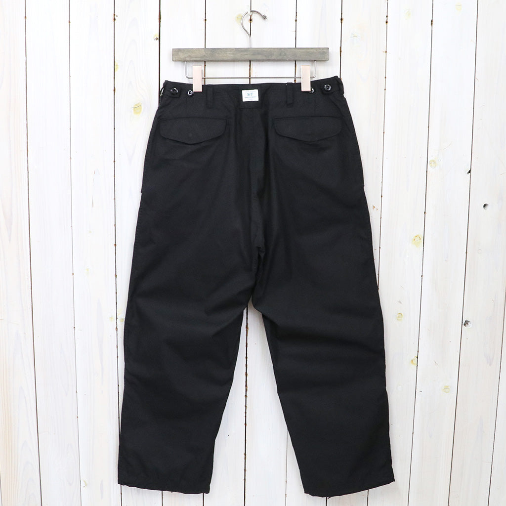 SASSAFRAS『OVERGROWN ARMOR PANTS(C/N WEATHER)』(BLACK)