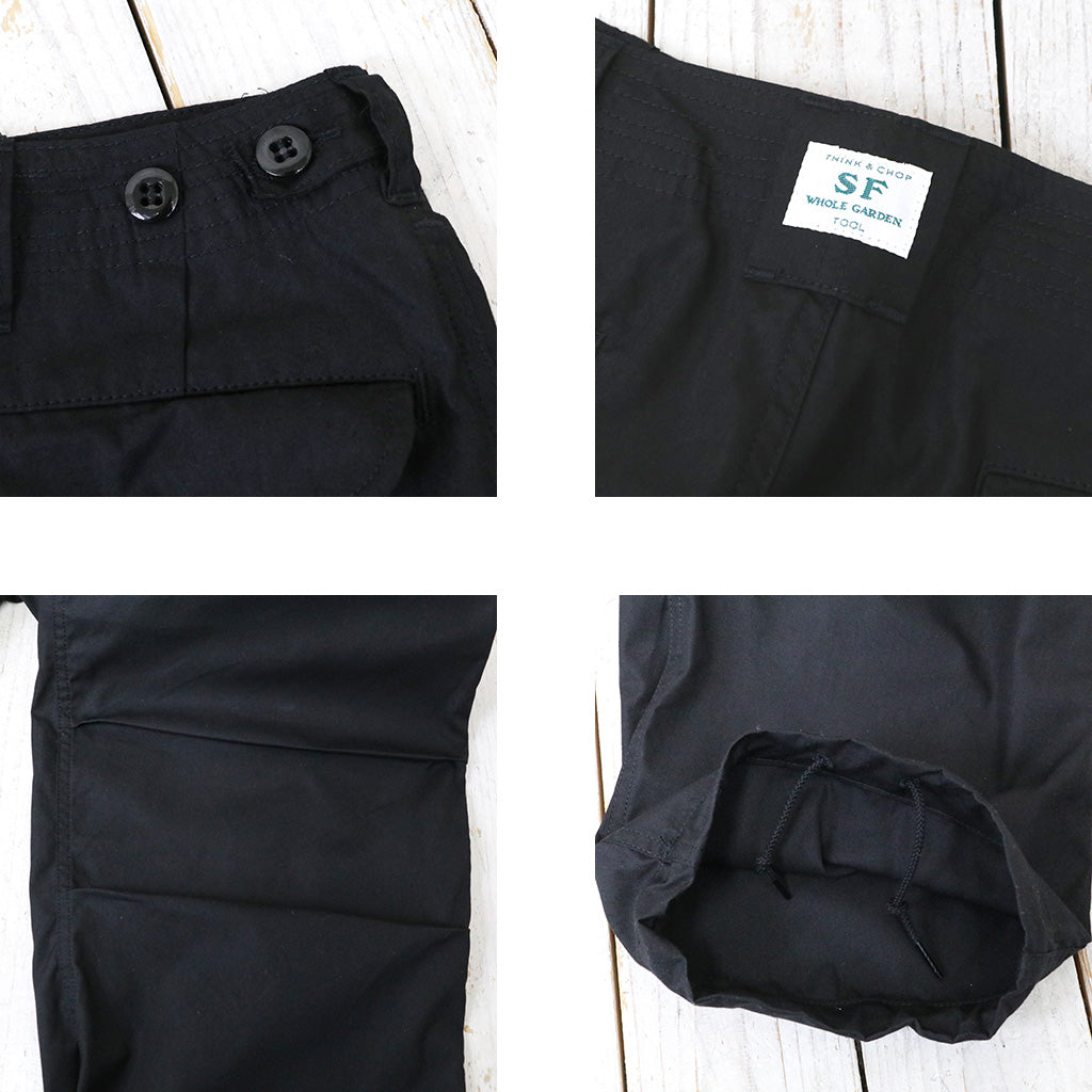 SASSAFRAS『OVERGROWN ARMOR PANTS(C/N WEATHER)』(BLACK)