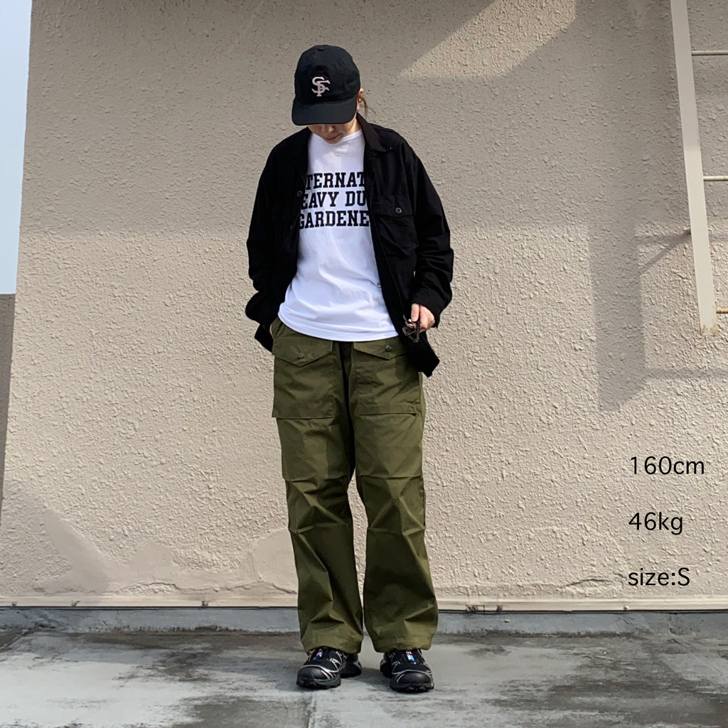 SASSAFRAS『OVERGROWN ARMOR PANTS(C/N WEATHER)』(OLIVE)
