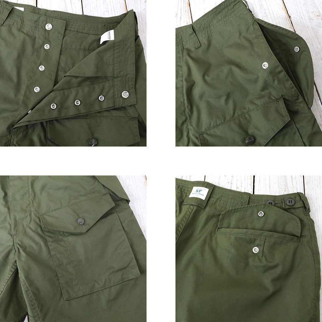 SASSAFRAS『OVERGROWN ARMOR PANTS(C/N WEATHER)』(OLIVE)