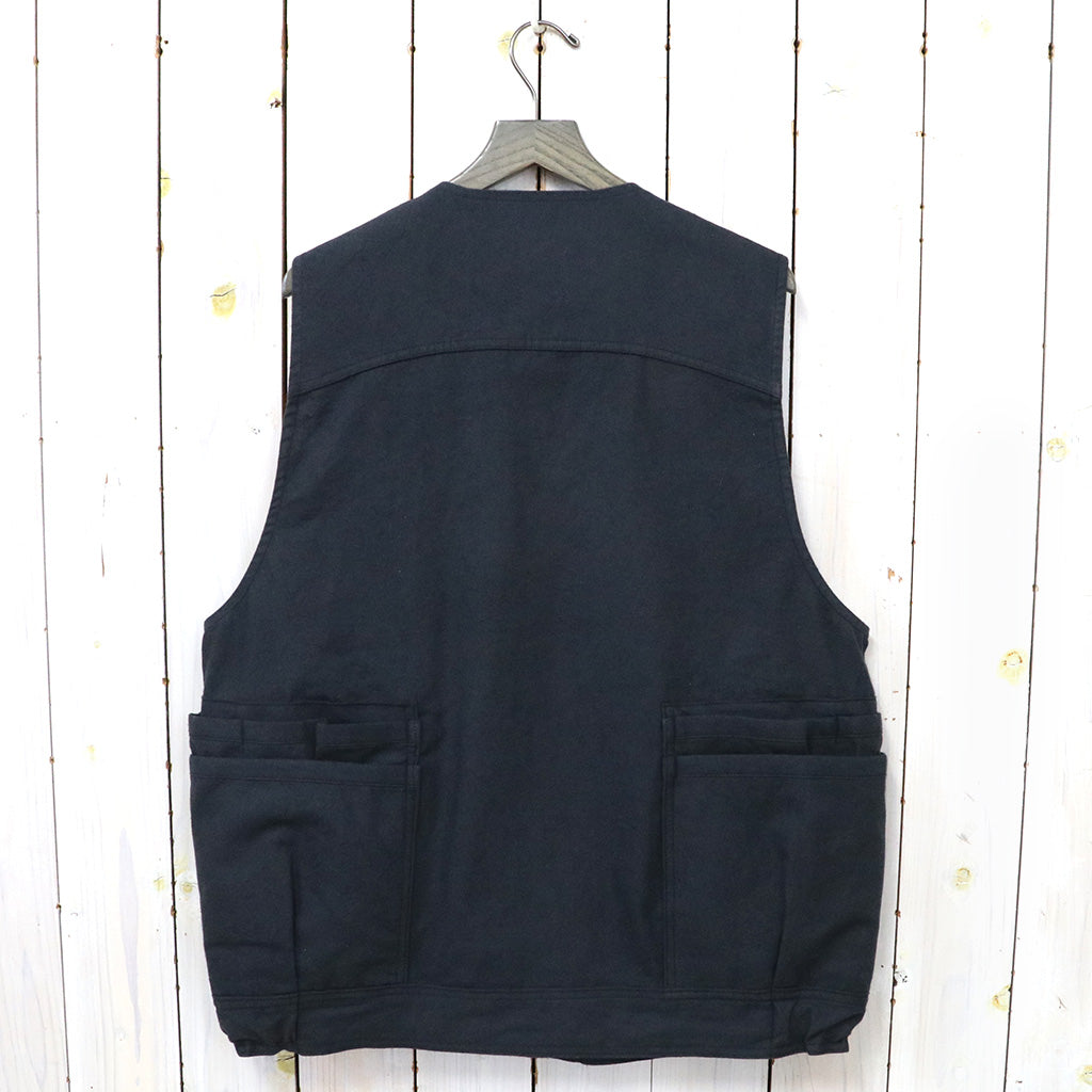 SASSAFRAS『OVERGROWN HIKER VEST(L/R COTTON CANVAS)』(BLACK)