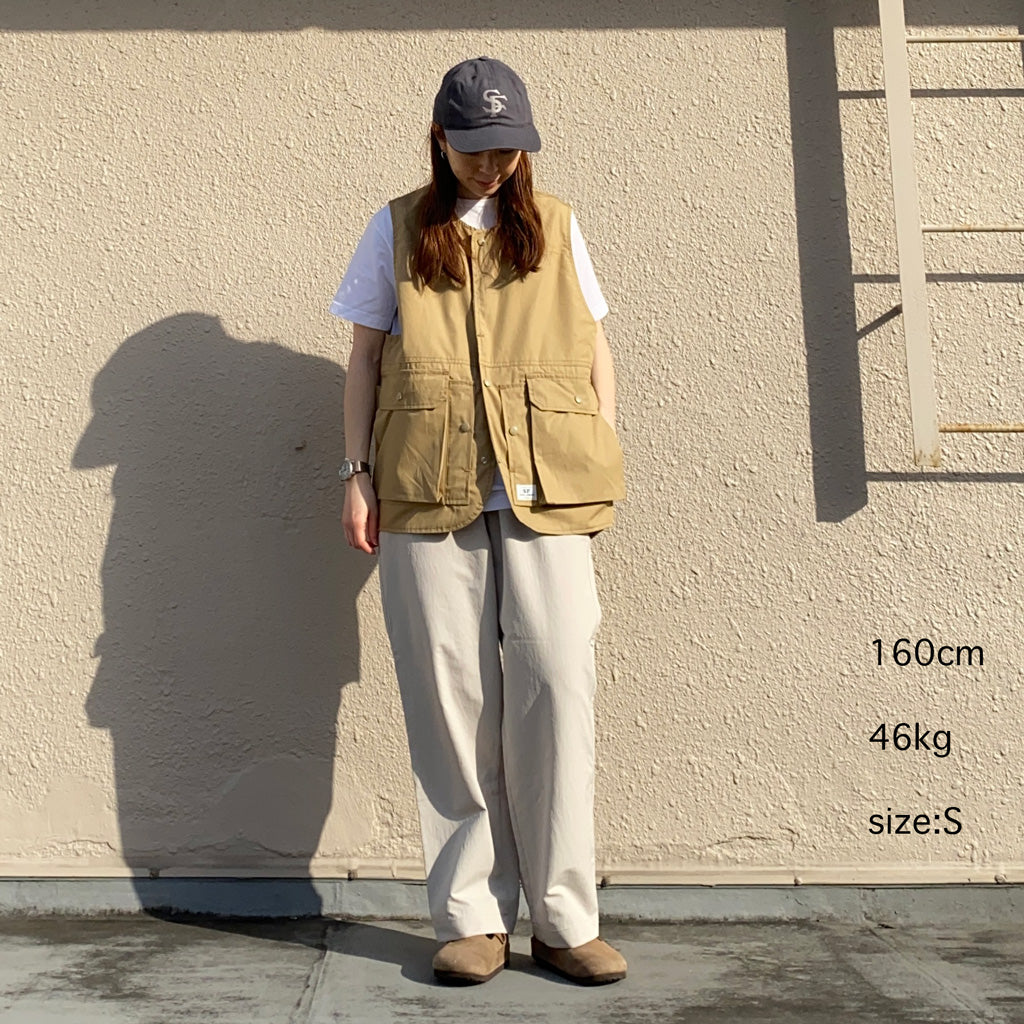 SASSAFRAS『CULTIVATOR VEST(WEATHER)』(BEIGE)