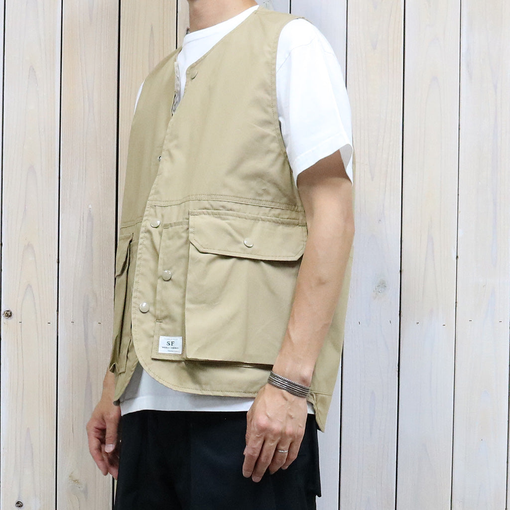 SASSAFRAS『CULTIVATOR VEST(WEATHER)』(BEIGE)