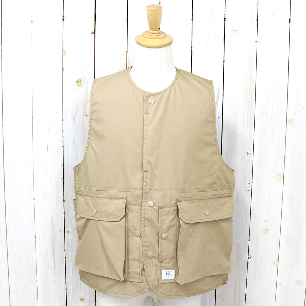 SASSAFRAS『CULTIVATOR VEST(WEATHER)』(BEIGE)