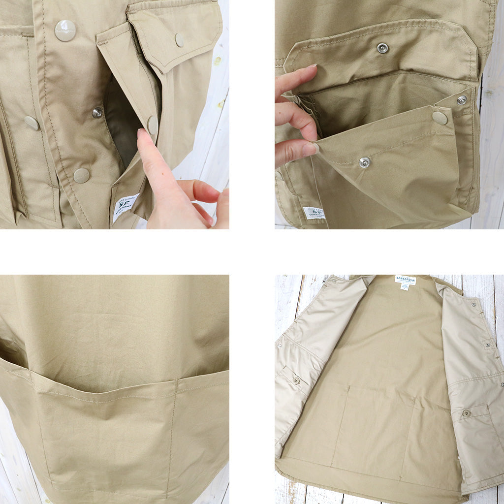 SASSAFRAS『CULTIVATOR VEST(WEATHER)』(BEIGE)