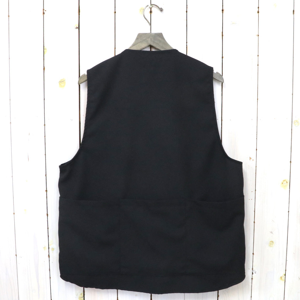 SASSAFRAS『CULTIVATOR VEST(WOOL LIKE TROPICAL)』(BLACK) – Reggieshop