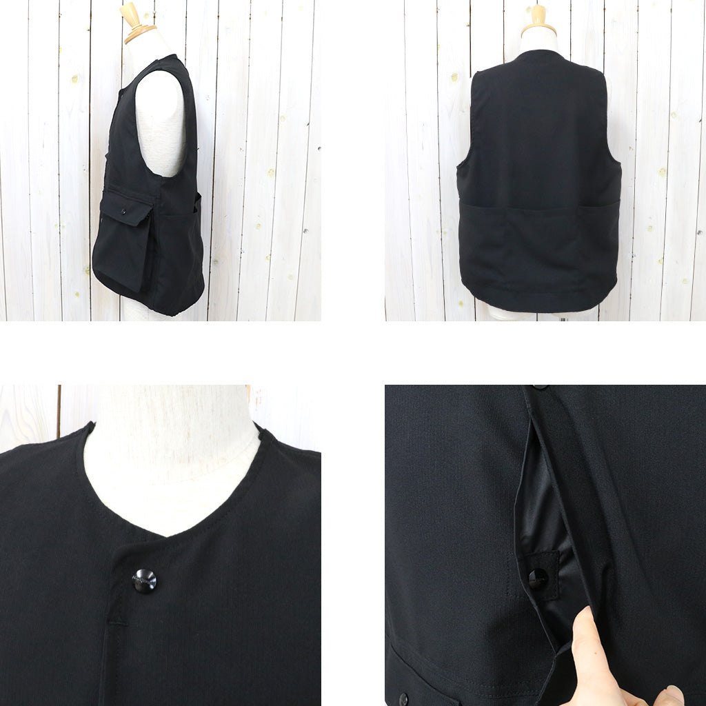 SASSAFRAS『CULTIVATOR VEST(WOOL LIKE TROPICAL)』(BLACK) – Reggieshop