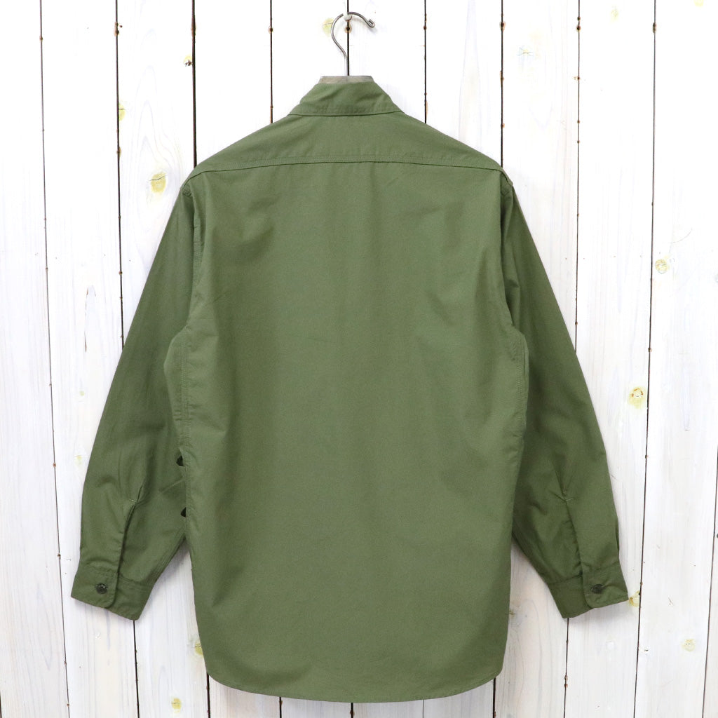 SASSAFRAS『GARDENER SHIRT(SUPIMA TYPEWRITER)』(OLIVE)