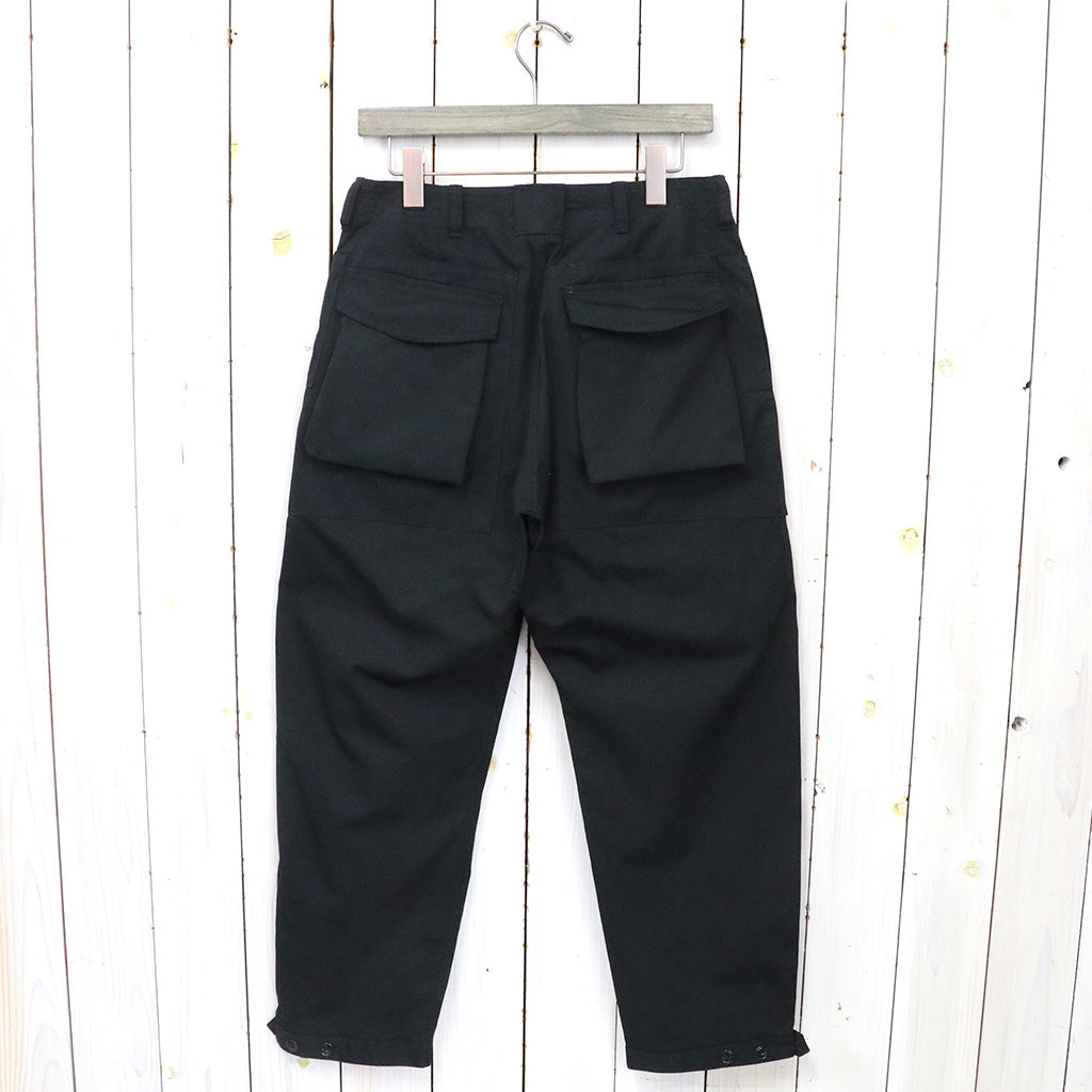 SASSAFRAS『DIGS CREW PANTS 4/5(WEATHER)』(BLACK)