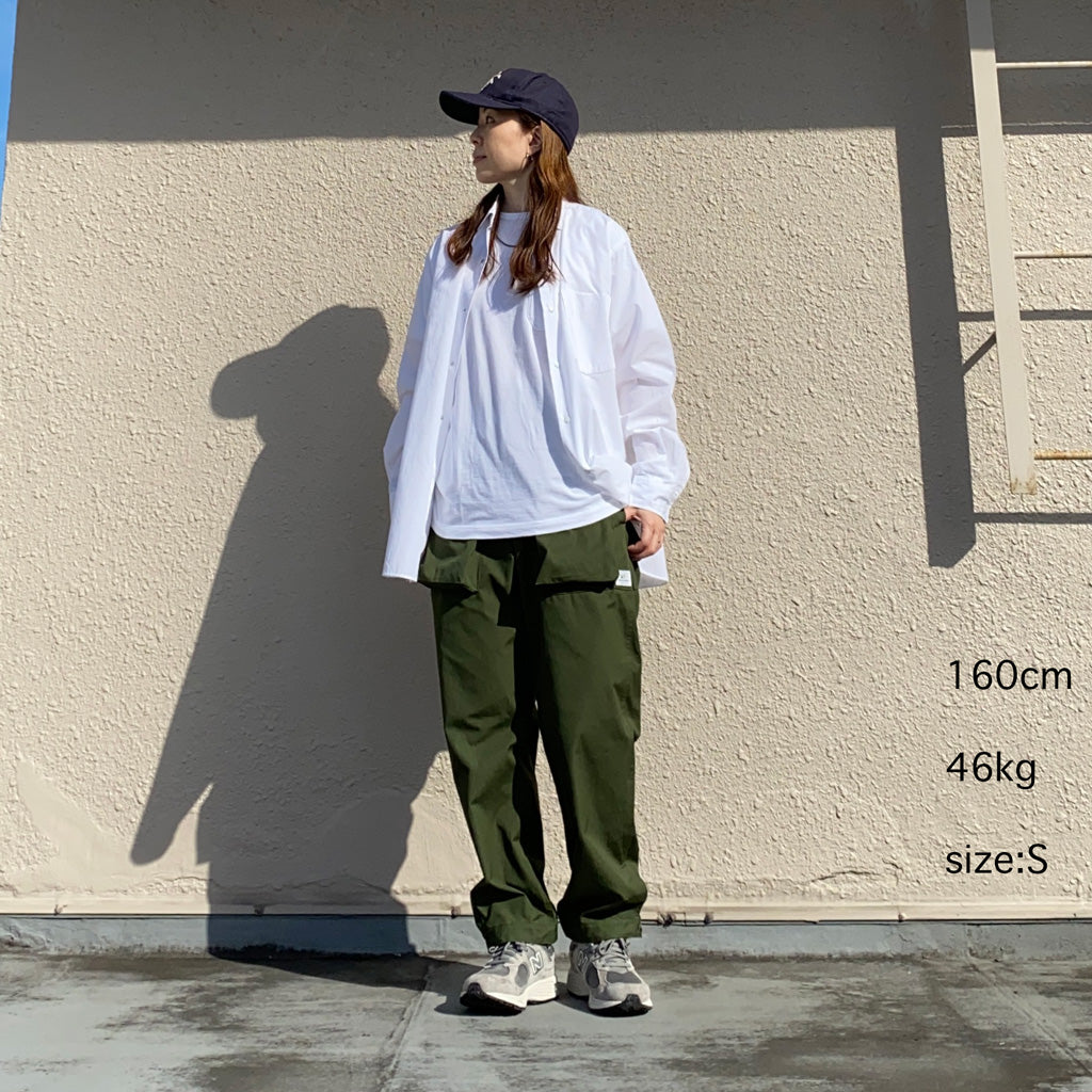 SASSAFRAS『DIGS CREW PANTS 4/5(WEATHER)』(OLIVE)