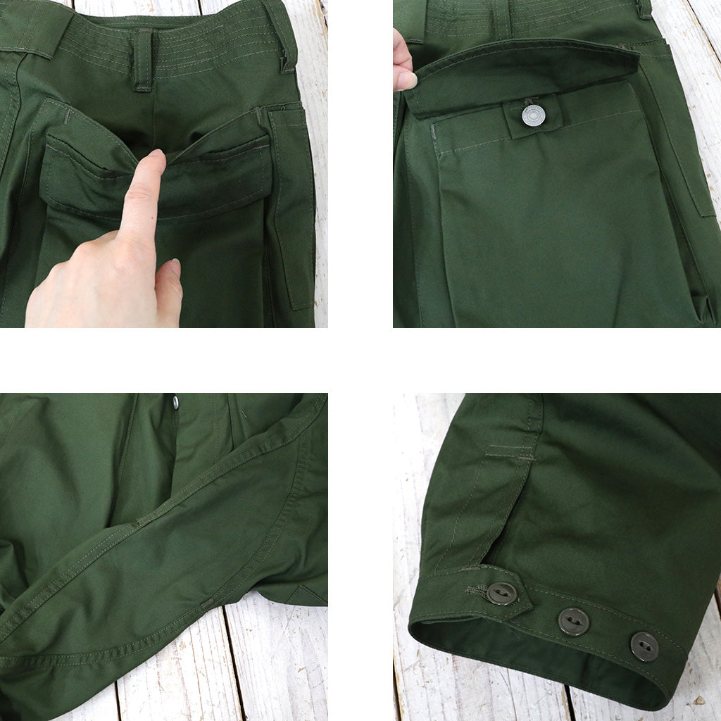 SASSAFRAS『DIGS CREW PANTS 4/5(WEATHER)』(OLIVE)