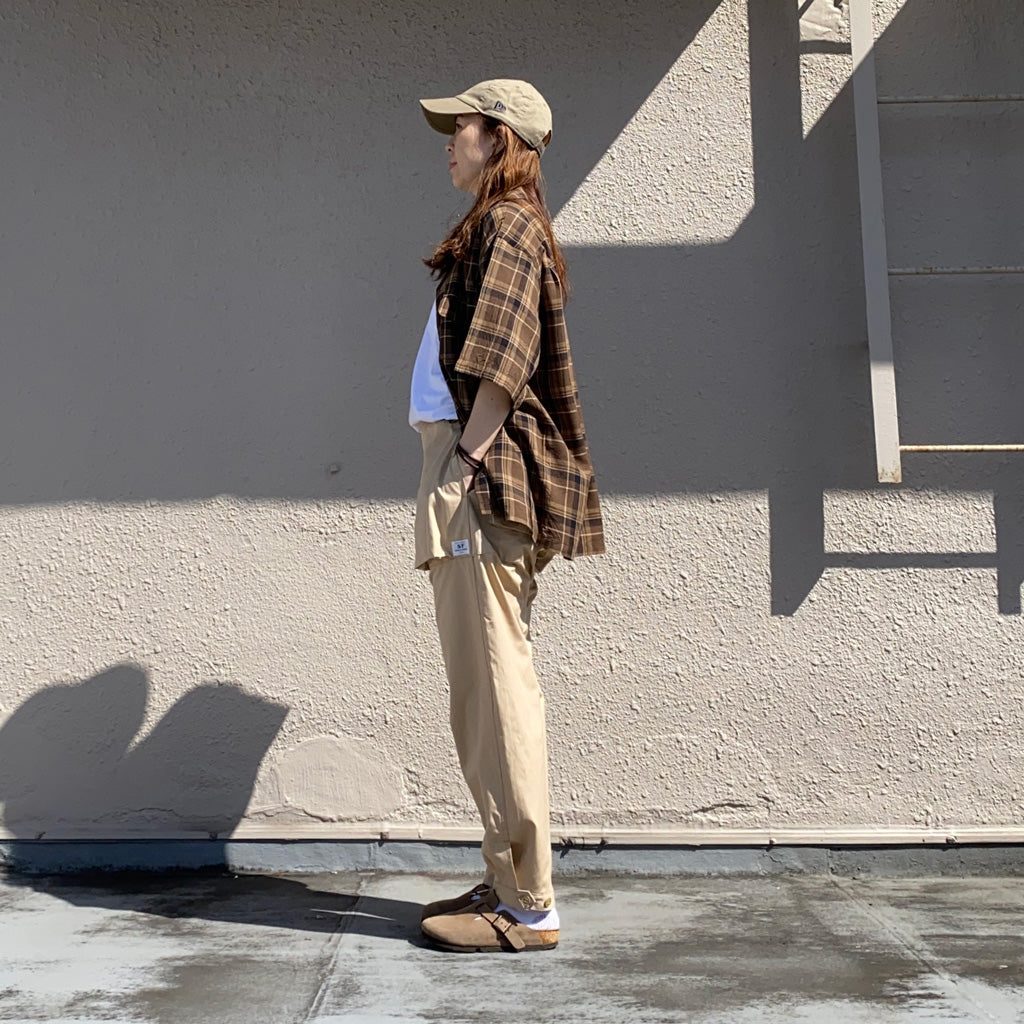 SASSAFRAS『DIGS CREW PANTS 4/5(WEATHER)』(BEIGE)