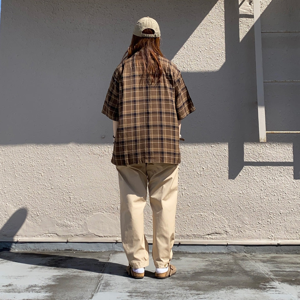 SASSAFRAS『DIGS CREW PANTS 4/5(WEATHER)』(BEIGE)