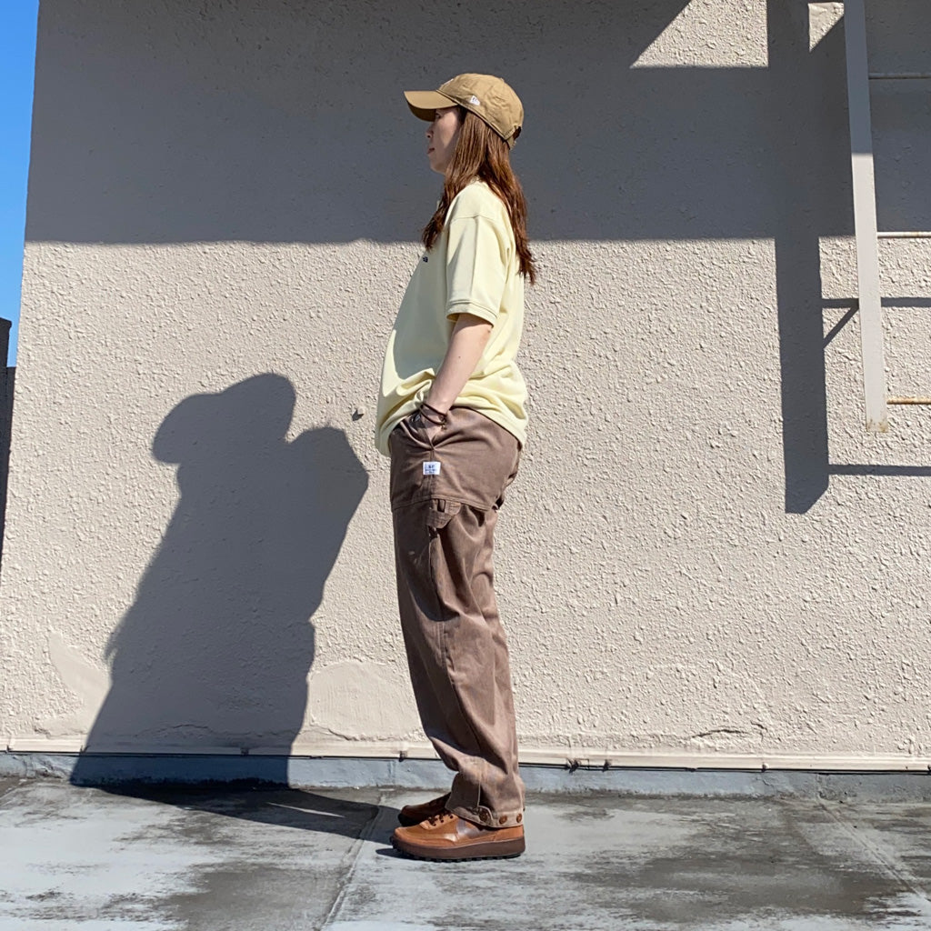 SASSAFRAS『FALL LEAF GARDENER PANTS 4/5(12W ORGANIC CORDUROY)』(BROWN)