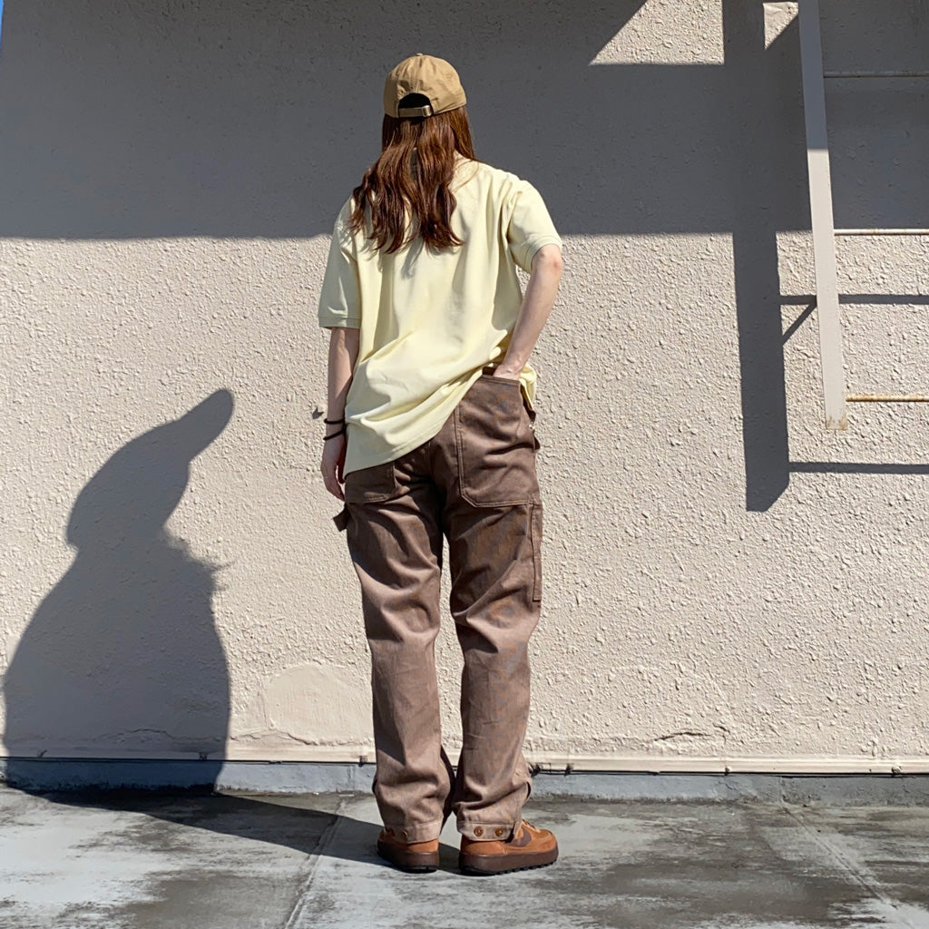 SASSAFRAS『FALL LEAF GARDENER PANTS 4/5(12W ORGANIC CORDUROY)』(BROWN)