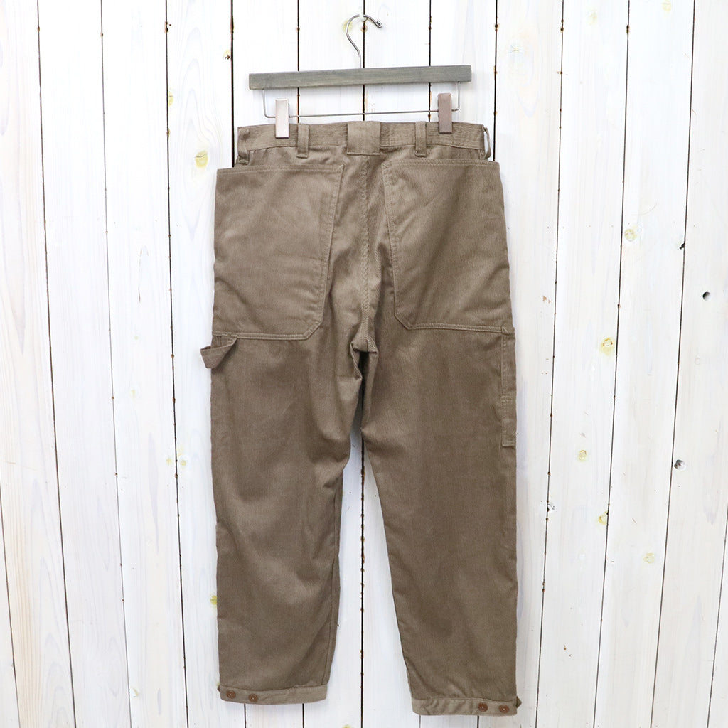 SASSAFRAS『FALL LEAF GARDENER PANTS 4/5(12W ORGANIC CORDUROY)』(BROWN)