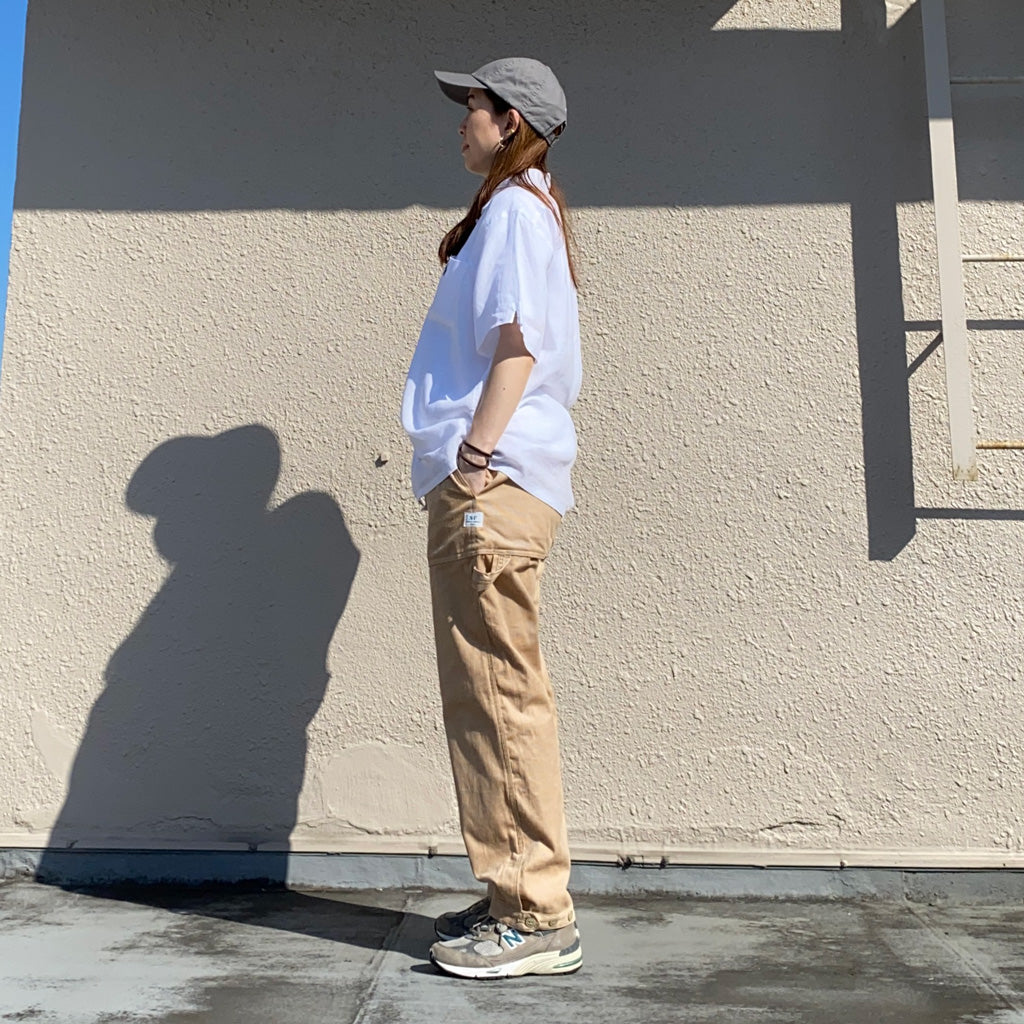 SASSAFRAS『FALL LEAF GARDENER PANTS 4/5(12W ORGANIC CORDUROY)』(BEIGE)