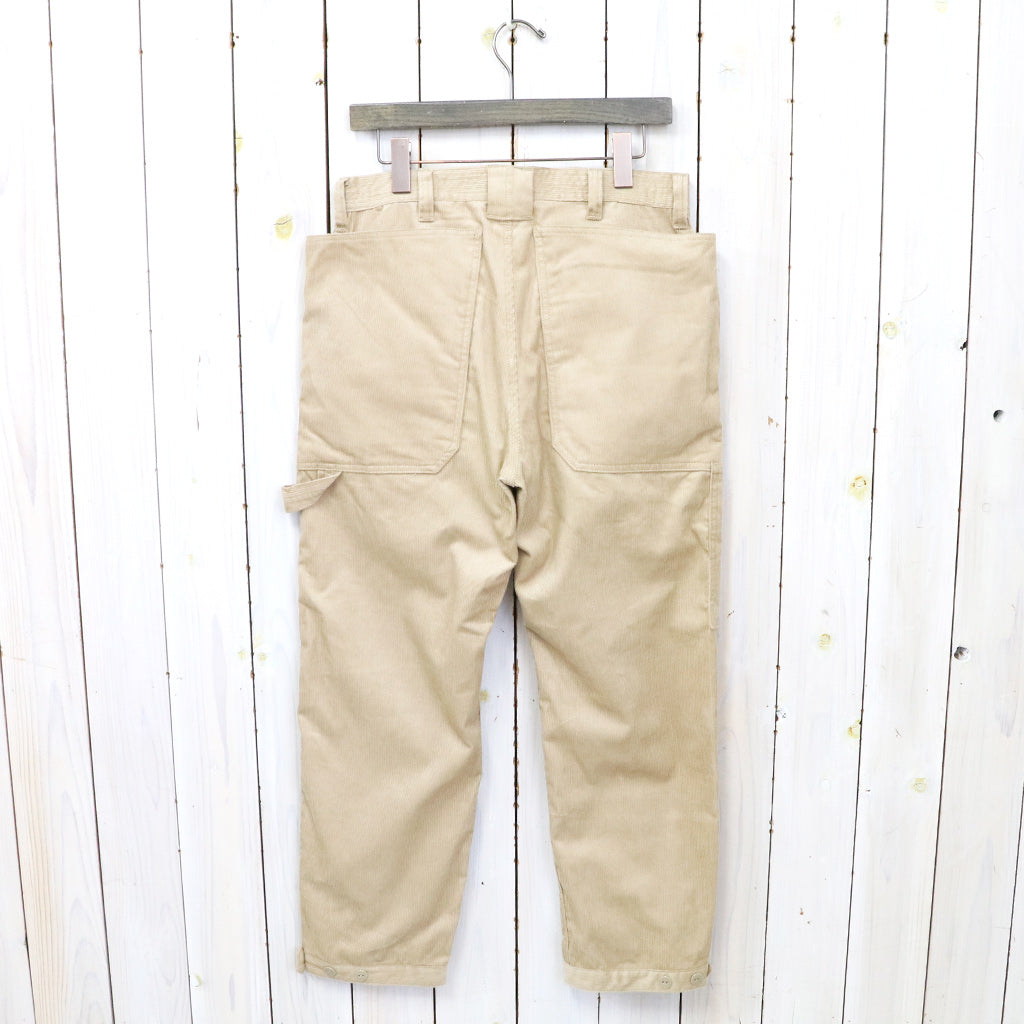 SASSAFRAS『FALL LEAF GARDENER PANTS 4/5(12W ORGANIC CORDUROY)』(BEIGE)