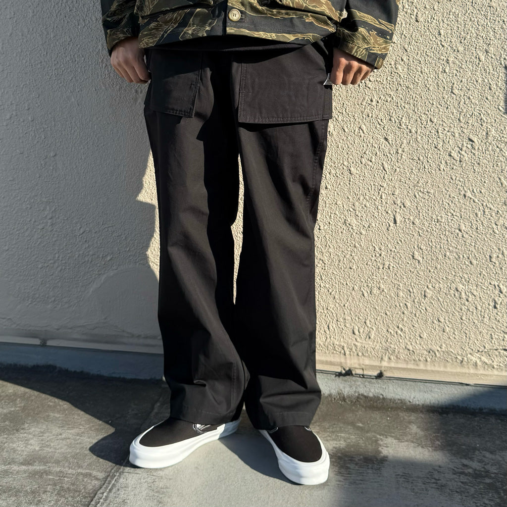 SASSAFRAS『CULTIVATOR PANTS(WEATHER)』(BLACK)