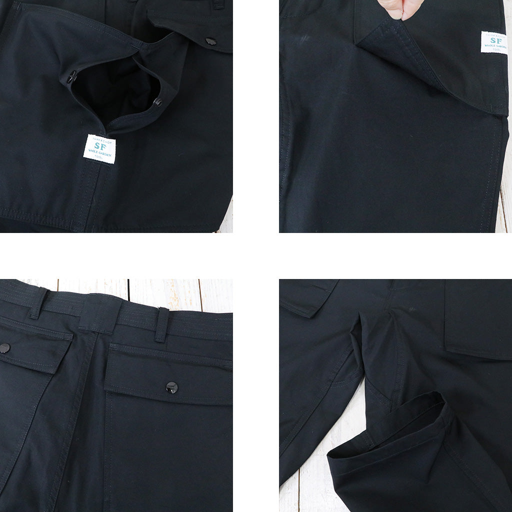 SASSAFRAS『CULTIVATOR PANTS(WEATHER)』(BLACK)