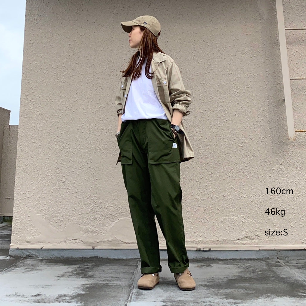 SASSAFRAS『CULTIVATOR PANTS(WEATHER)』(OLIVE)