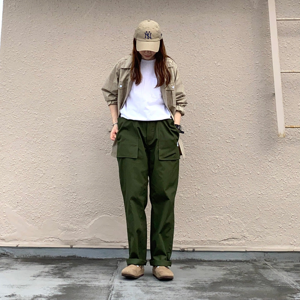SASSAFRAS『CULTIVATOR PANTS(WEATHER)』(OLIVE)