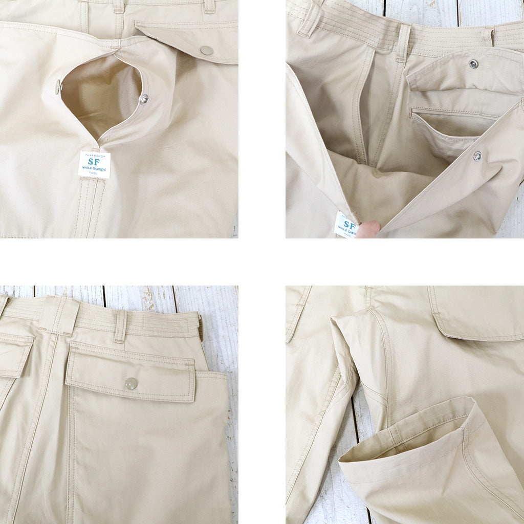 SASSAFRAS『CULTIVATOR PANTS(WEATHER)』(BEIGE)