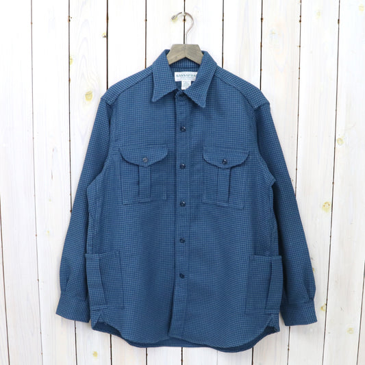 SASSAFRAS『BOTANICAL SCOUT SHIRT(COTTON WAFFLE)』(INDIGO)