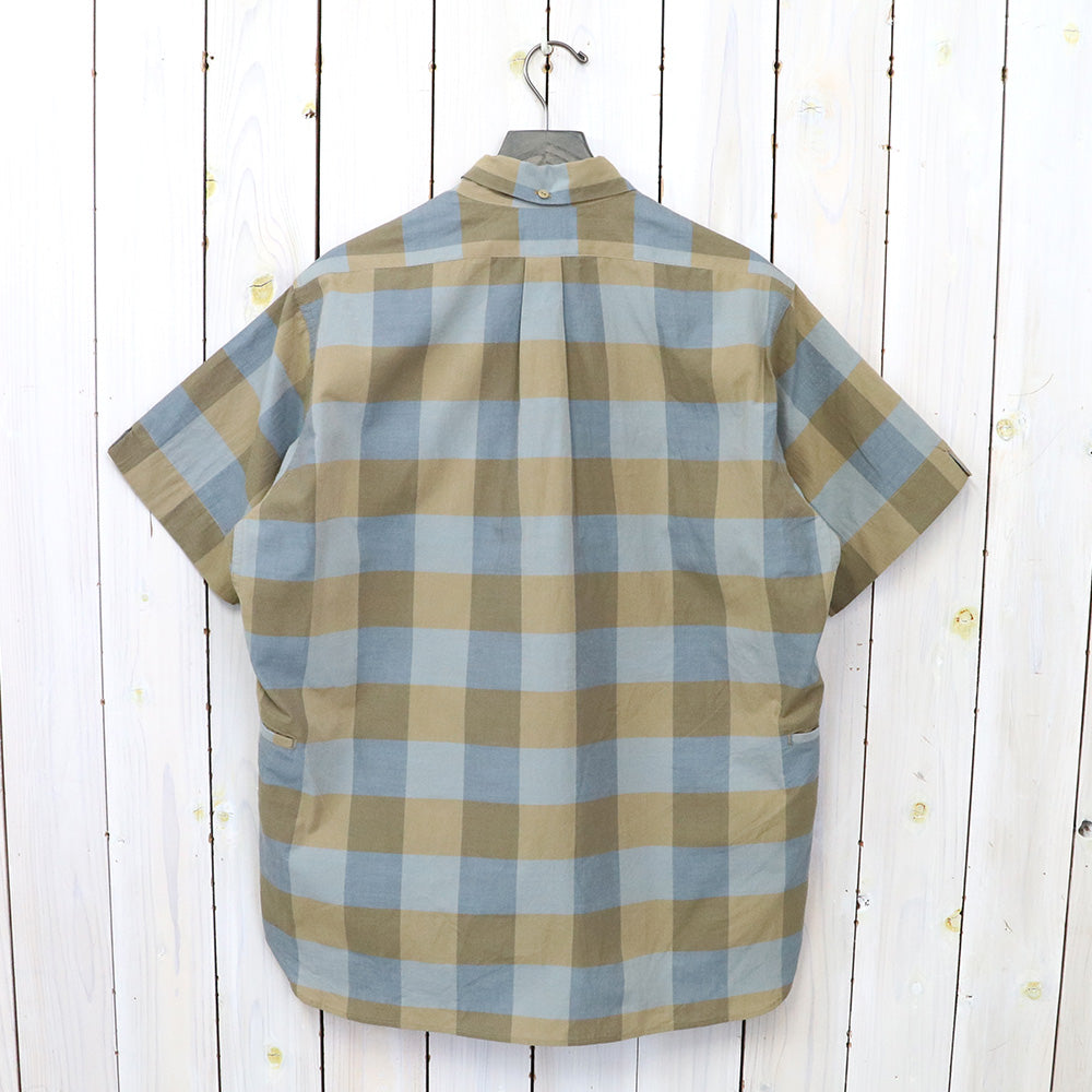 SASSAFRAS『WHEEL BARROW SHELL SHIRT 1/2(BLOCK CHECK)』(BEIGE CHECK)