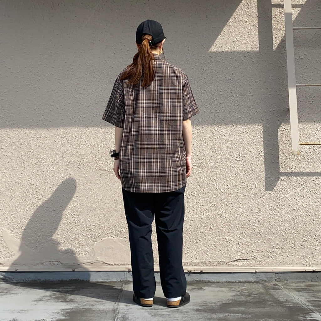 SASSAFRAS『DIGS CREW HALF 1/2(MADRAS CHECK)』(BLACK CHECK)