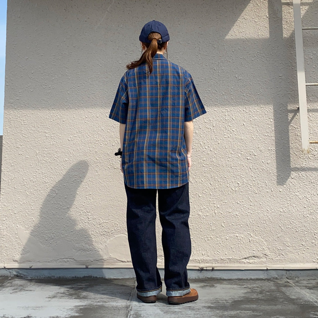 SASSAFRAS『DIGS CREW HALF 1/2(MADRAS CHECK)』(NAVY CHECK)