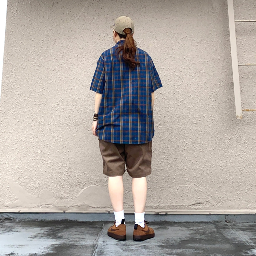 SASSAFRAS『OVERGROWN FATIGUE PANTS 1/2(12oz ORGANIC CORDUROY)』(BROWN)