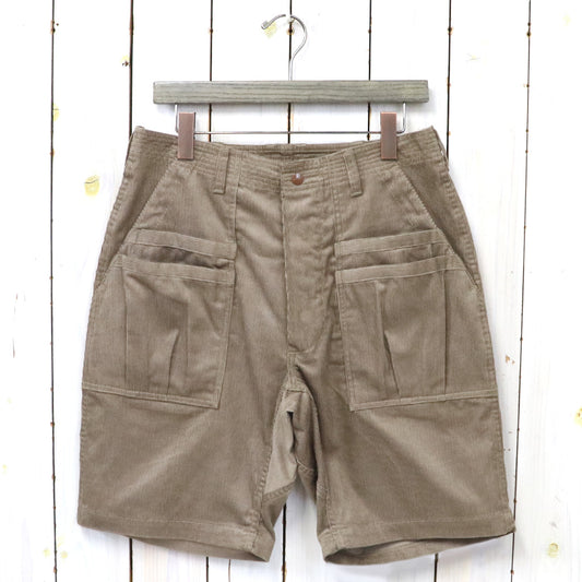 SASSAFRAS『OVERGROWN FATIGUE PANTS 1/2(12oz ORGANIC CORDUROY)』(BROWN)