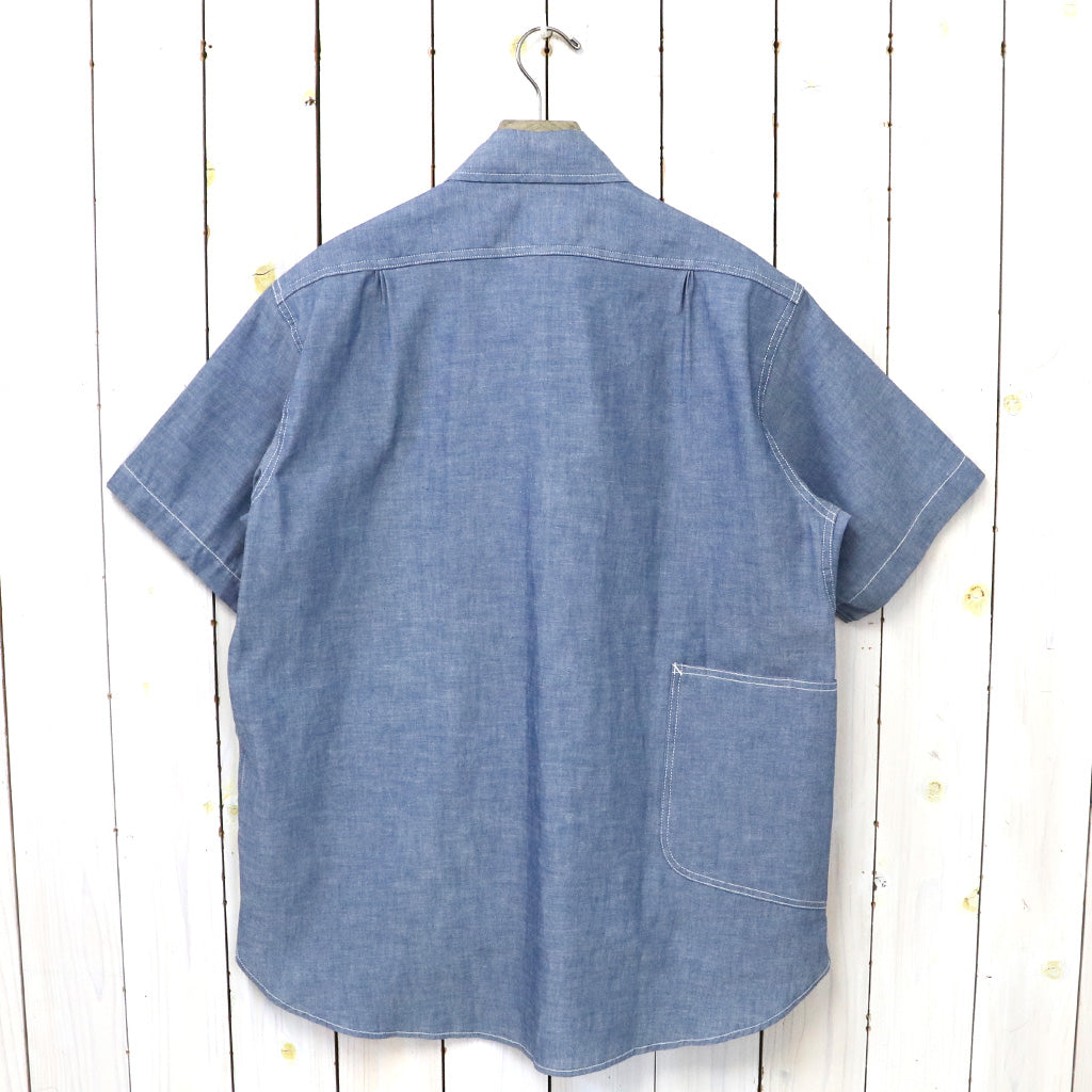 SASSAFRAS『DIGGIN SHIRT 1/2(5oz CHAMBRAY)』(BLUE)