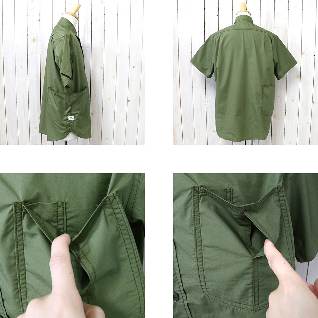 SASSAFRAS『DIGGIN SHIRT 1/2(SUPIMA TYPEWRITER)』(OLIVE)