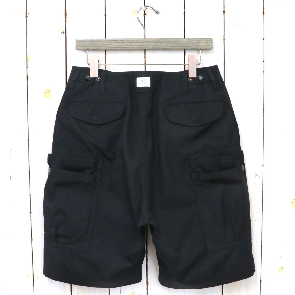 SASSAFRAS『OVERGROWN PANTS 1/2(WEATHER)』(BLACK)