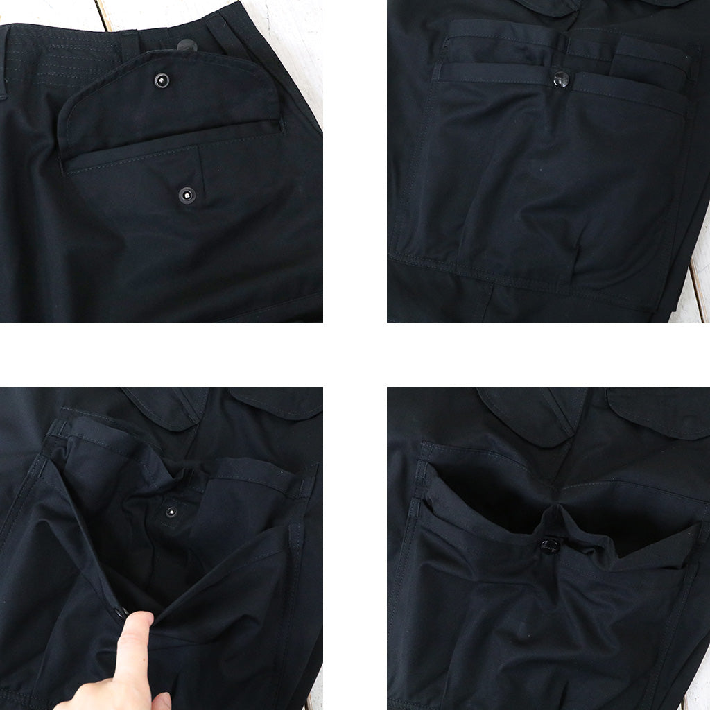SASSAFRAS『OVERGROWN PANTS 1/2(WEATHER)』(BLACK)
