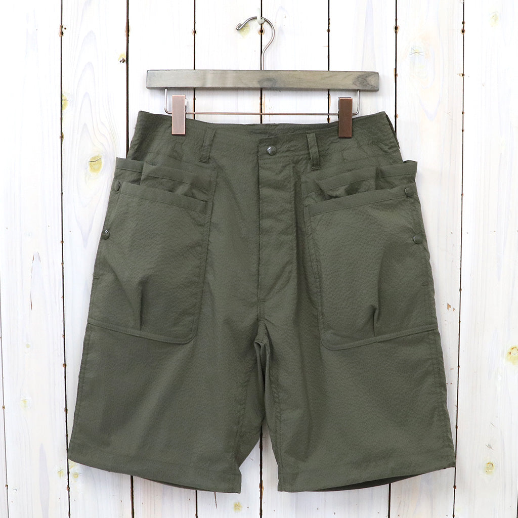 SASSAFRAS『OVERGROWN HIKER PANTS 1/2(COOL MAX SUCKER)』(OLIVE)