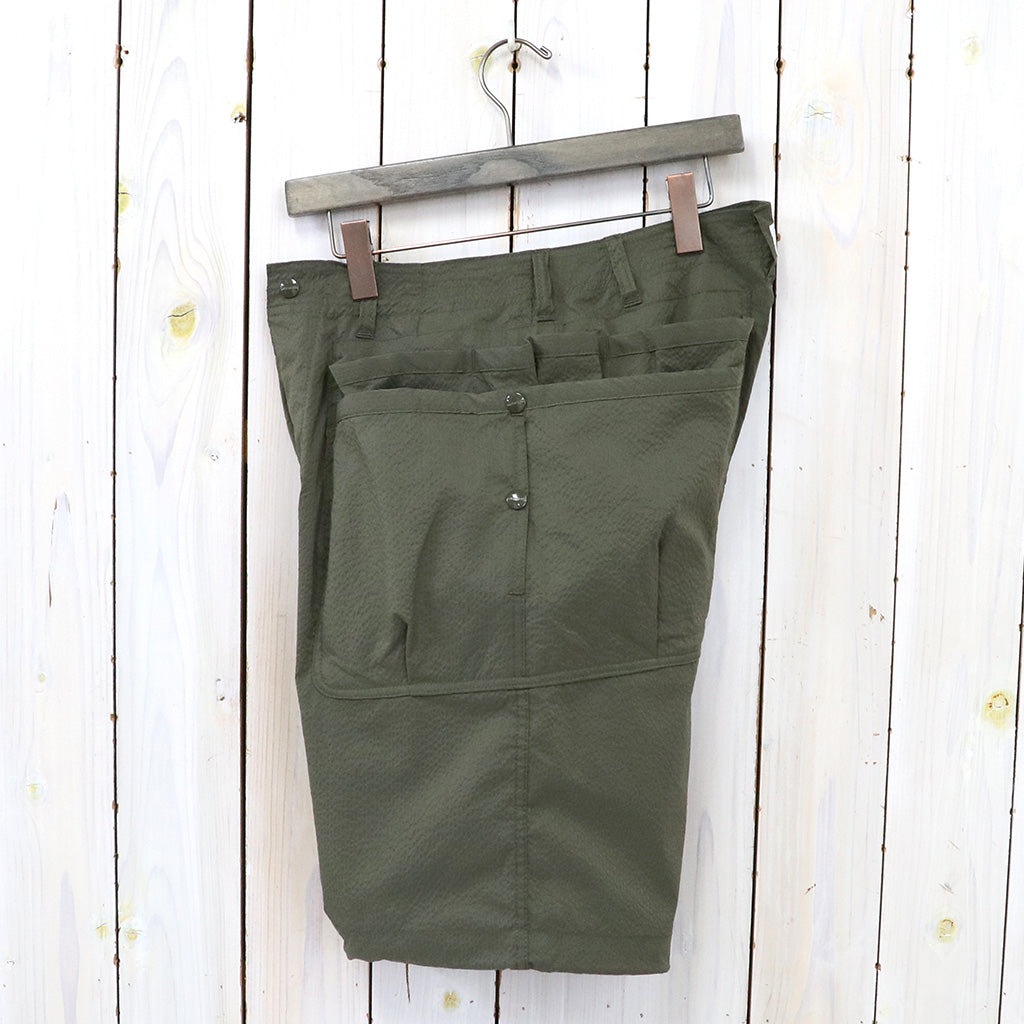 SASSAFRAS『OVERGROWN HIKER PANTS 1/2(COOL MAX SUCKER)』(OLIVE)