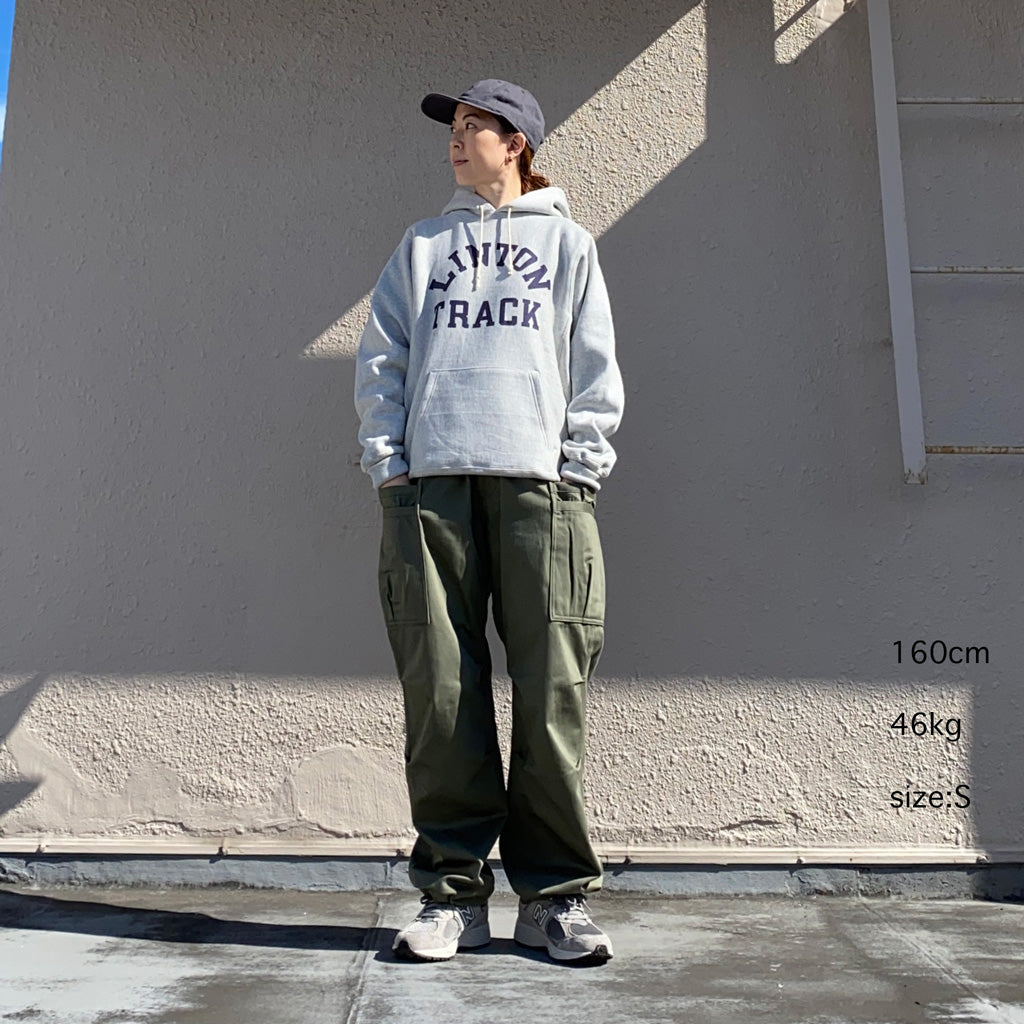 SASSAFRAS『OVERGROWN PANTS(MILITARY SATIN)』(OLIVE)