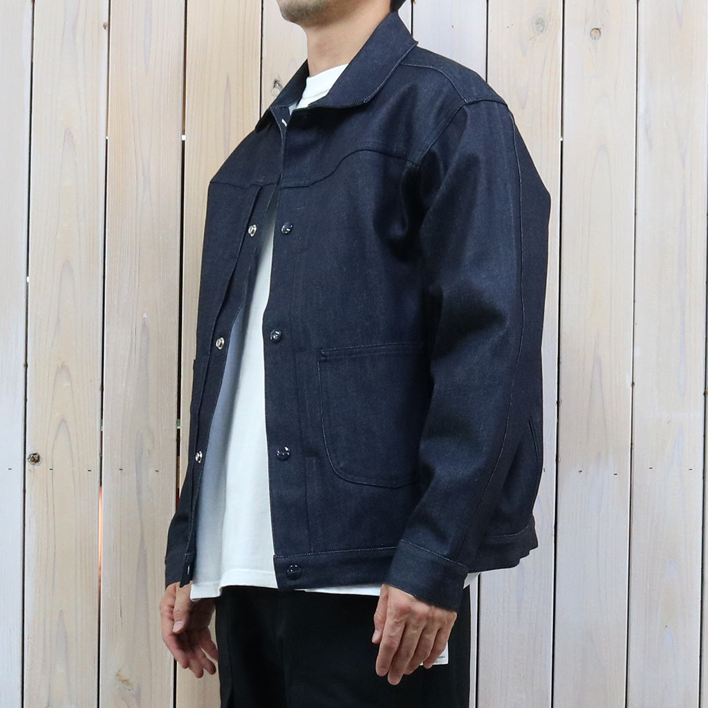 SASSAFRAS『GARDENERS JACKET(13oz SLAB DENIM)-INDIGO STICHT』