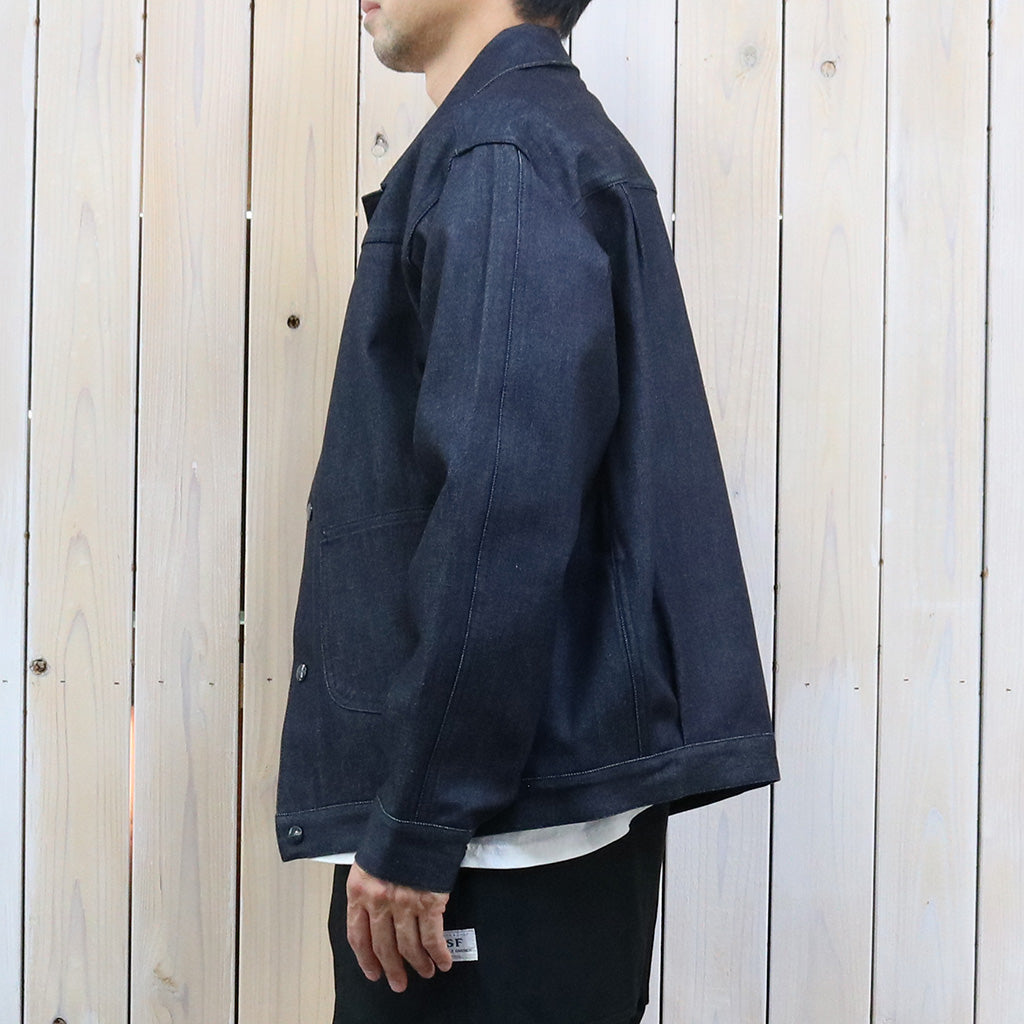 SASSAFRAS『GARDENERS JACKET(13oz SLAB DENIM)-INDIGO STICHT』