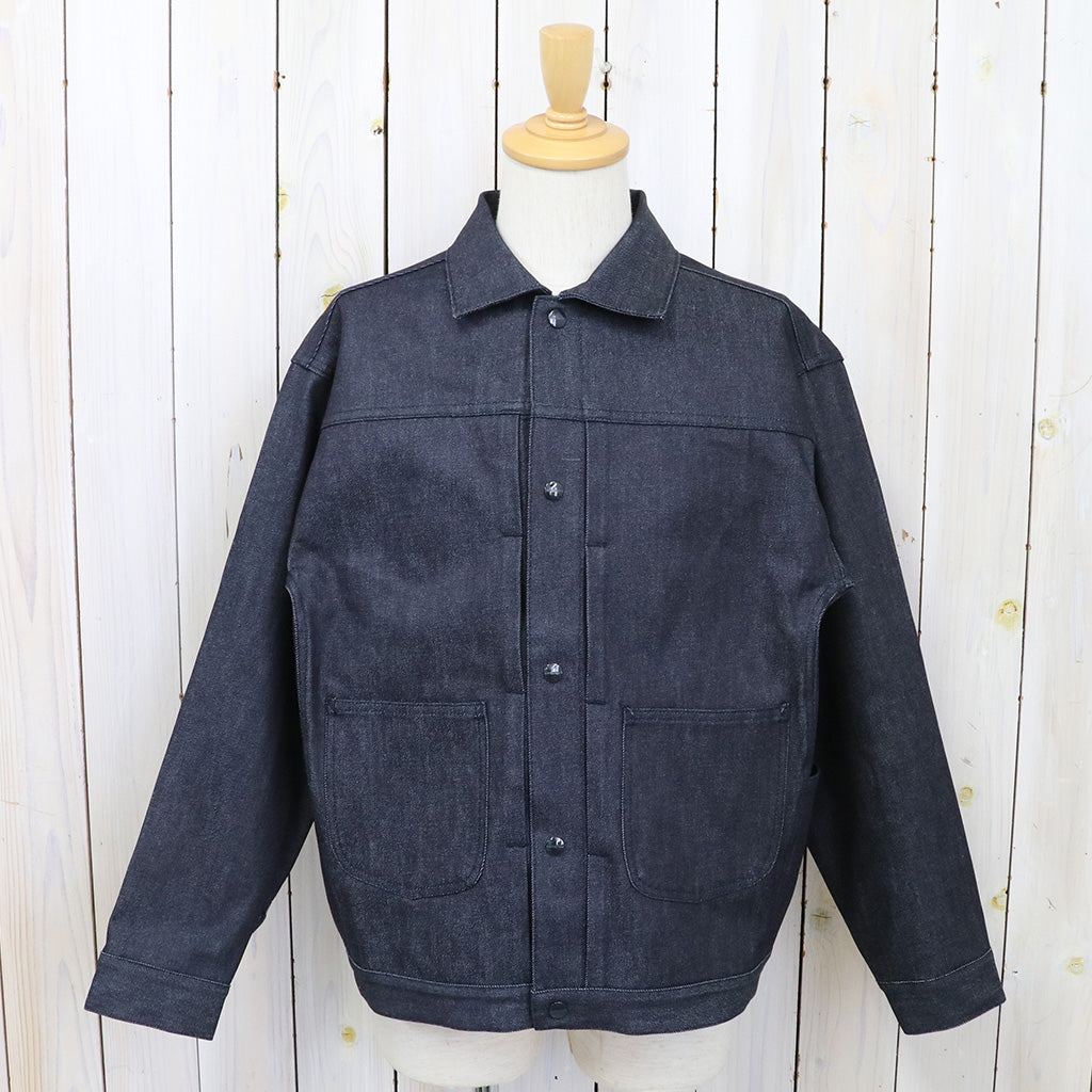 SASSAFRAS『GARDENERS JACKET(13oz SLAB DENIM)-INDIGO STICHT』