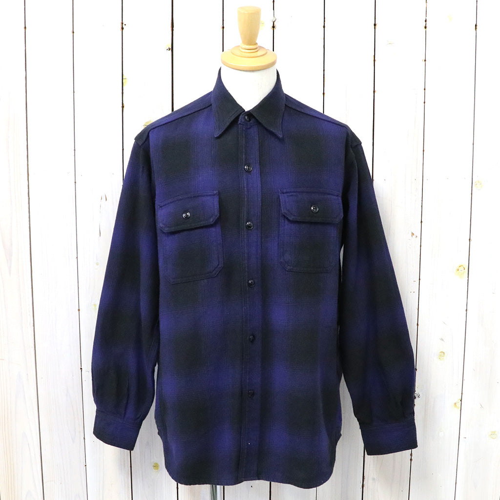 SASSAFRAS『GARDENER SHIRT(OMBRE CHECK)』(BLUE)