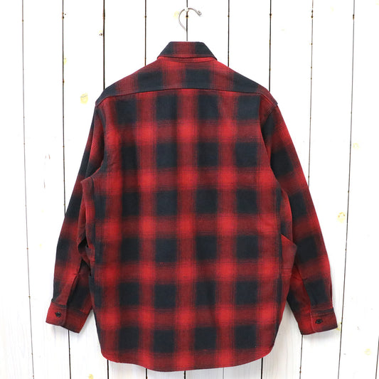 SASSAFRAS『GARDENER SHIRT(OMBRE CHECK)』(RED)