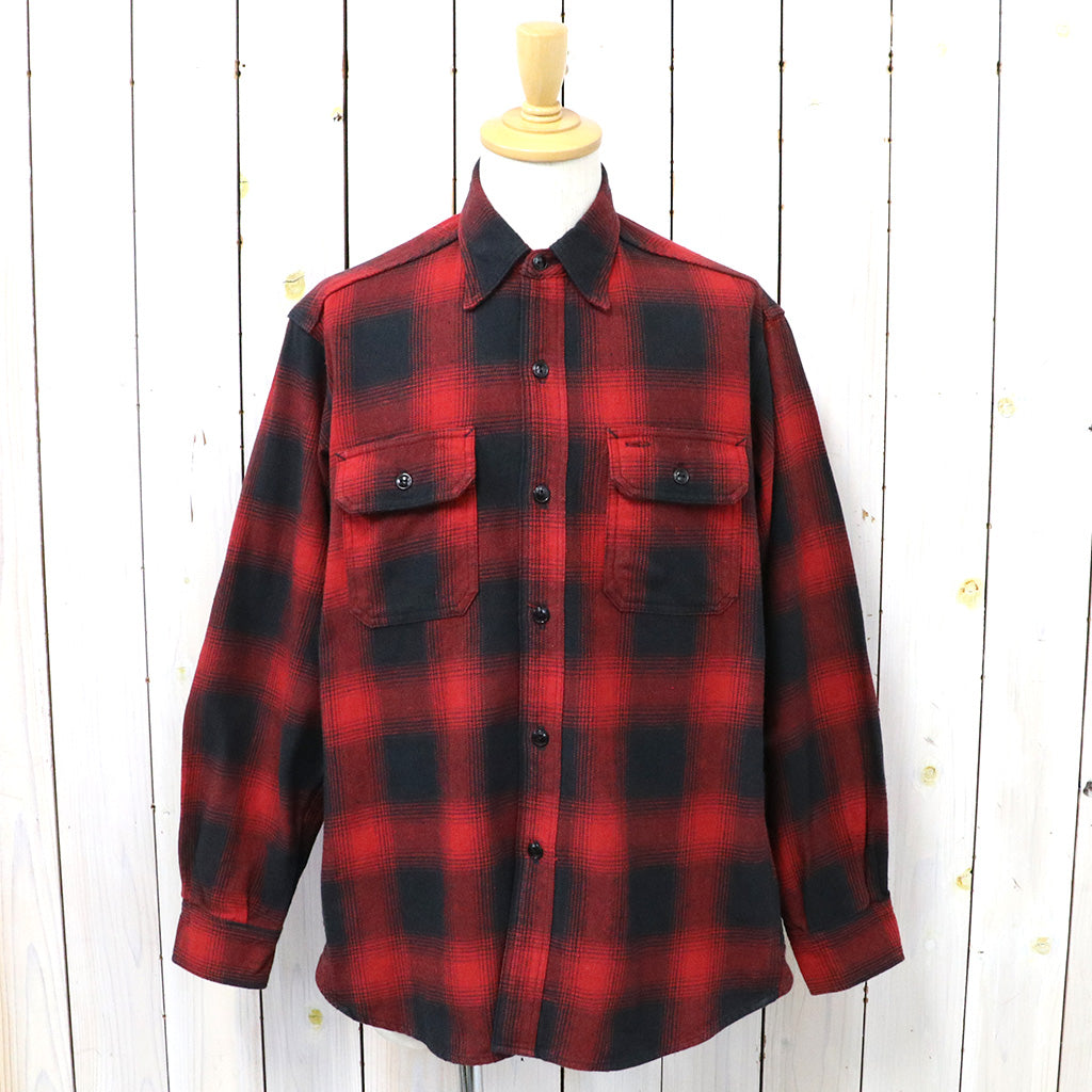 SASSAFRAS『GARDENER SHIRT(OMBRE CHECK)』(RED)