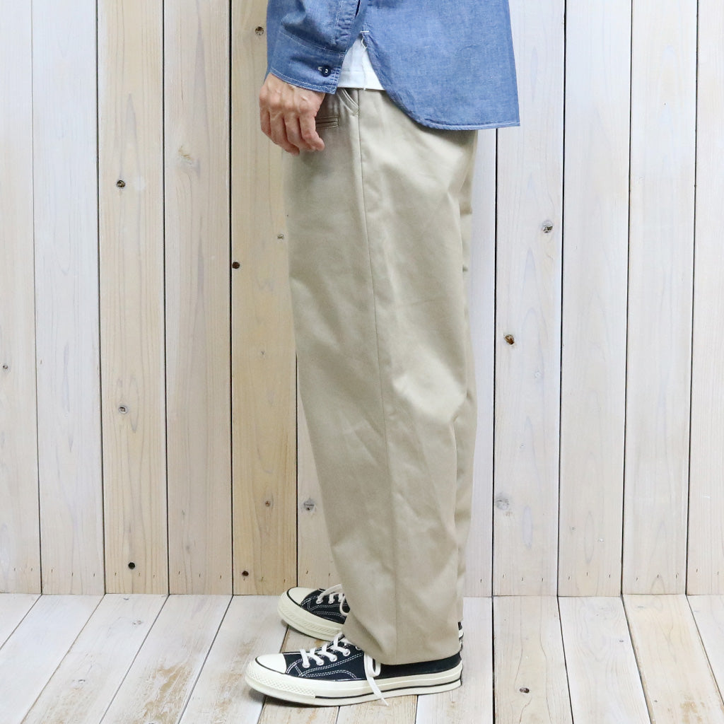 SASSAFRAS『WHEEL BARROW PANTS(41 KHAKI CHINO)』(KHAKI)