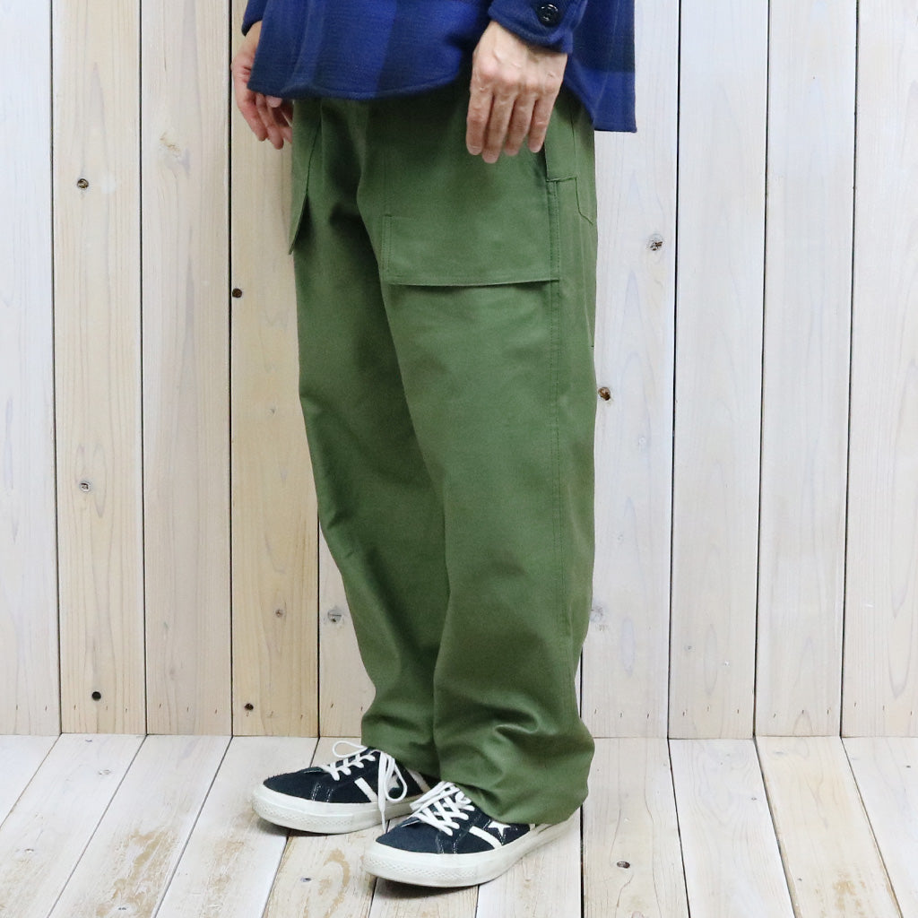 SASSAFRAS『F.S. CULTIVATOR PANTS(BACK SATIN)』(OLIVE)