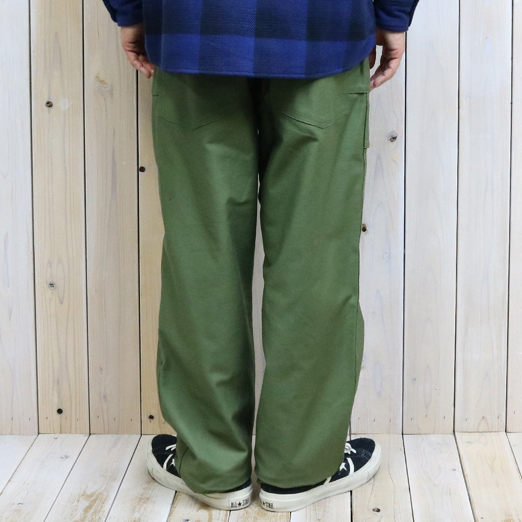 SASSAFRAS『F.S. CULTIVATOR PANTS(BACK SATIN)』(OLIVE)